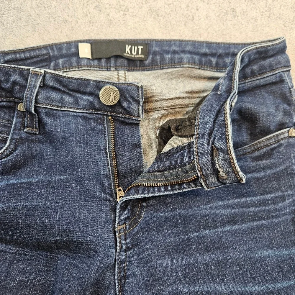 Kut from the Kloth Diana Dark Wash Skinny Jeans KP4880ML7 Blue Denim